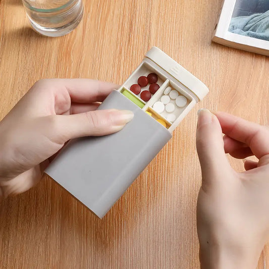 Reise-Tablettenbox für Supplements und Medikamente
